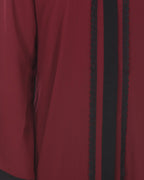 Casual Abaya Black & Maroon