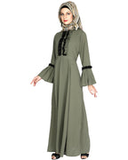 Fairy Frill Abaya Mint