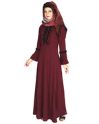 Fairy Frill Abaya Purple