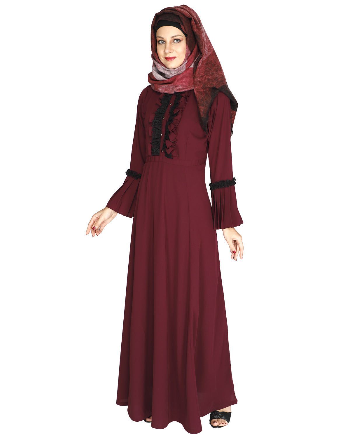 Fairy Frill Abaya Purple