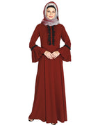 Fairy Frill Abaya Wine