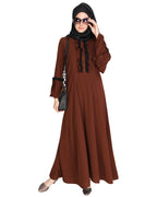 Fairy Frill Abaya Bottle Green