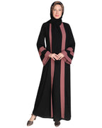 Contemporary Anchor Abaya Black