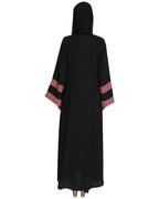 Contemporary Anchor Abaya Black