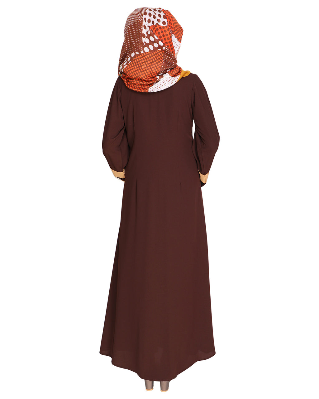 Contemporary Anchor Abaya Brown