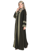Contemporary Anchor Abaya Olive
