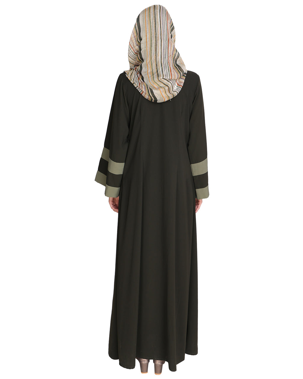Contemporary Anchor Abaya Olive