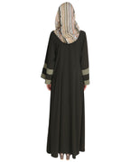Contemporary Anchor Abaya Olive