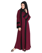 Contemporary Anchor Abaya Purple
