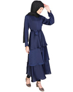 Layered Maxi Dress Blue