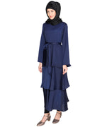 Layered Maxi Dress Blue