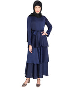 Layered Maxi Dress Blue