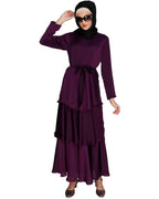 Layered Maxi Dress Purple