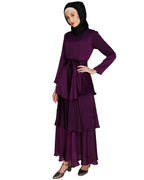 Layered Maxi Dress Purple