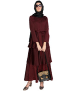 Layered Maxi Dress Wine