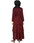Layered Maxi Dress Wine