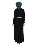 Flared Maxi Dress Black
