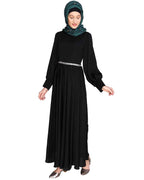 Flared Maxi Dress Black