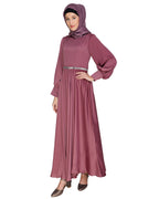 Flared Maxi Dress Onion Pink