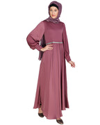 Flared Maxi Dress Onion Pink
