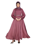 Flared Maxi Dress Onion Pink
