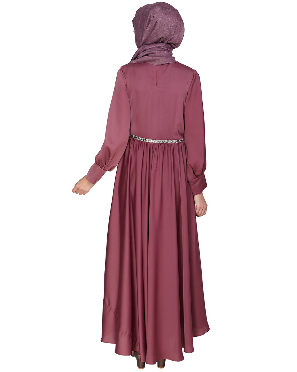 Flared Maxi Dress Onion Pink