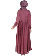 Flared Maxi Dress Onion Pink