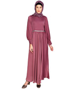 Flared Maxi Dress Onion Pink