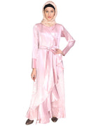Overlap Maxi Dress Baby Pink