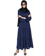 Overlap Maxi Dress Blue