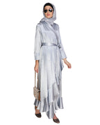 Overlap Maxi Dress Grey
