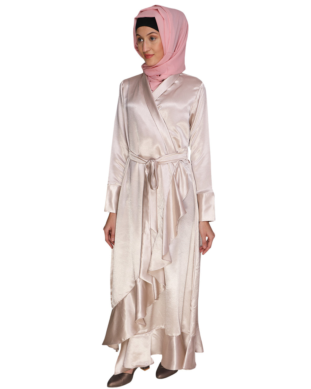 Overlap Maxi Dress Ivory
