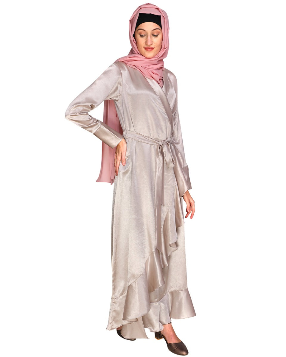 Overlap Maxi Dress Ivory
