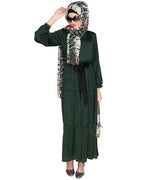 Tiered Maxi Dress Olive Green