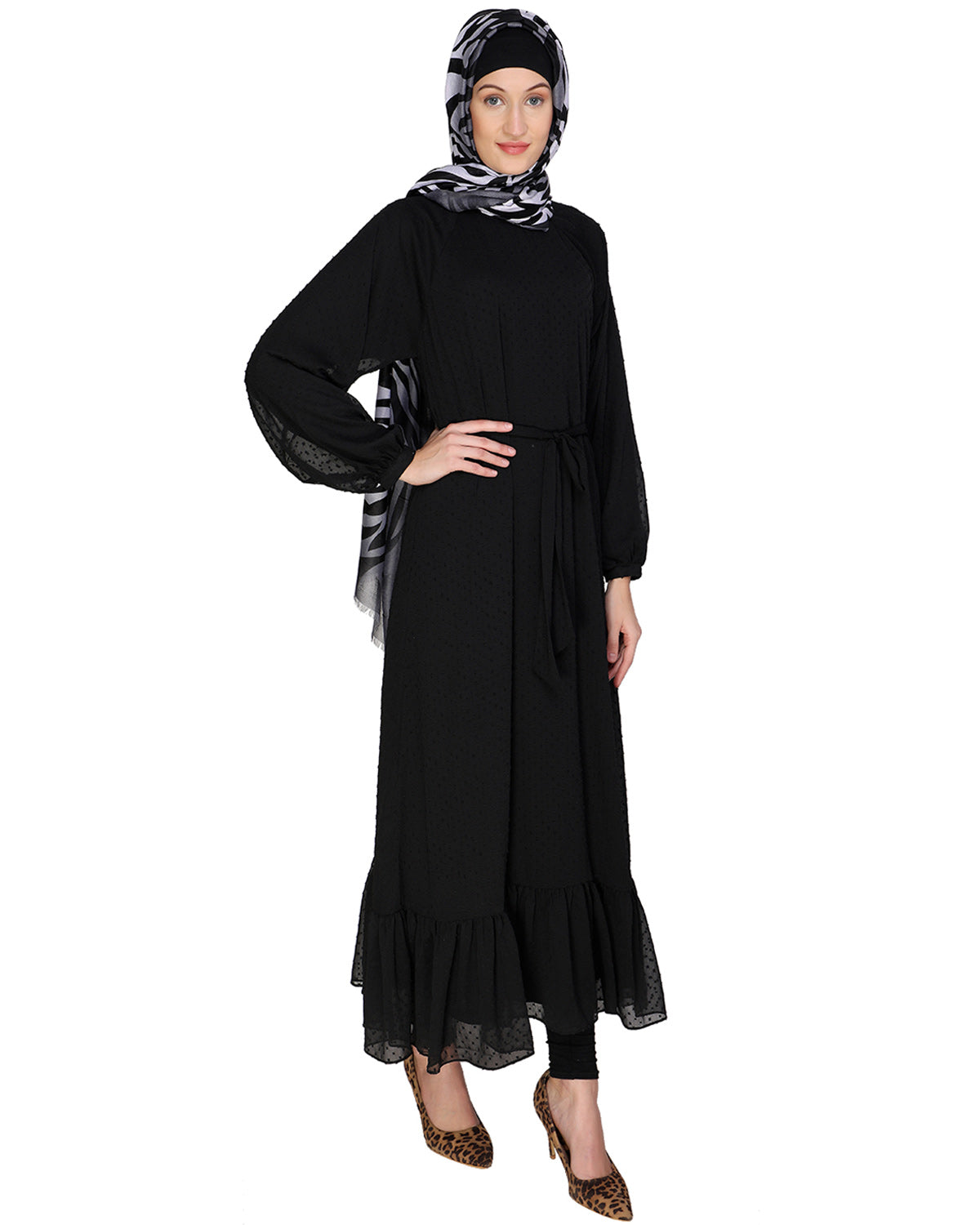 Bohemian Maxi Dress Black