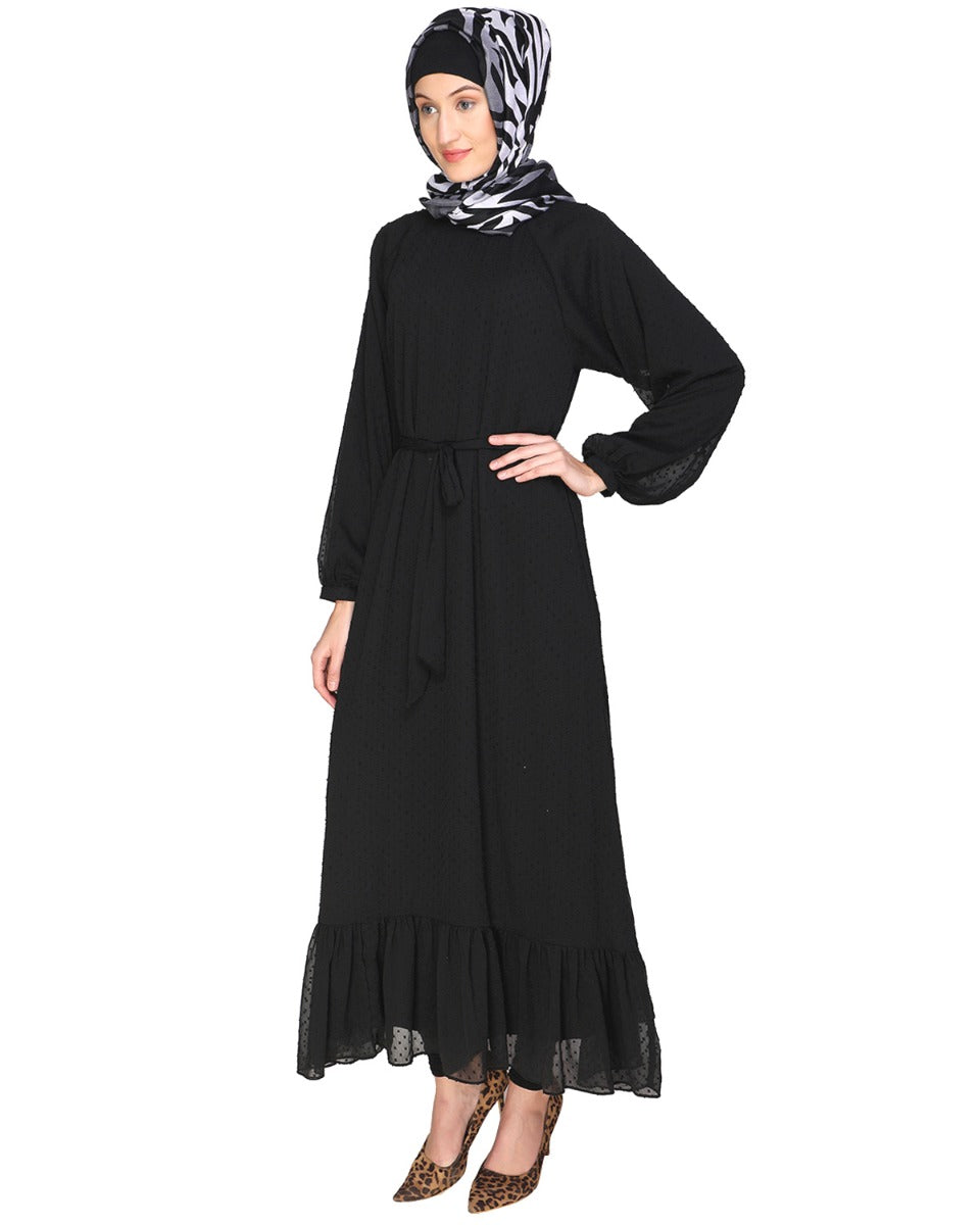 Bohemian Maxi Dress Black