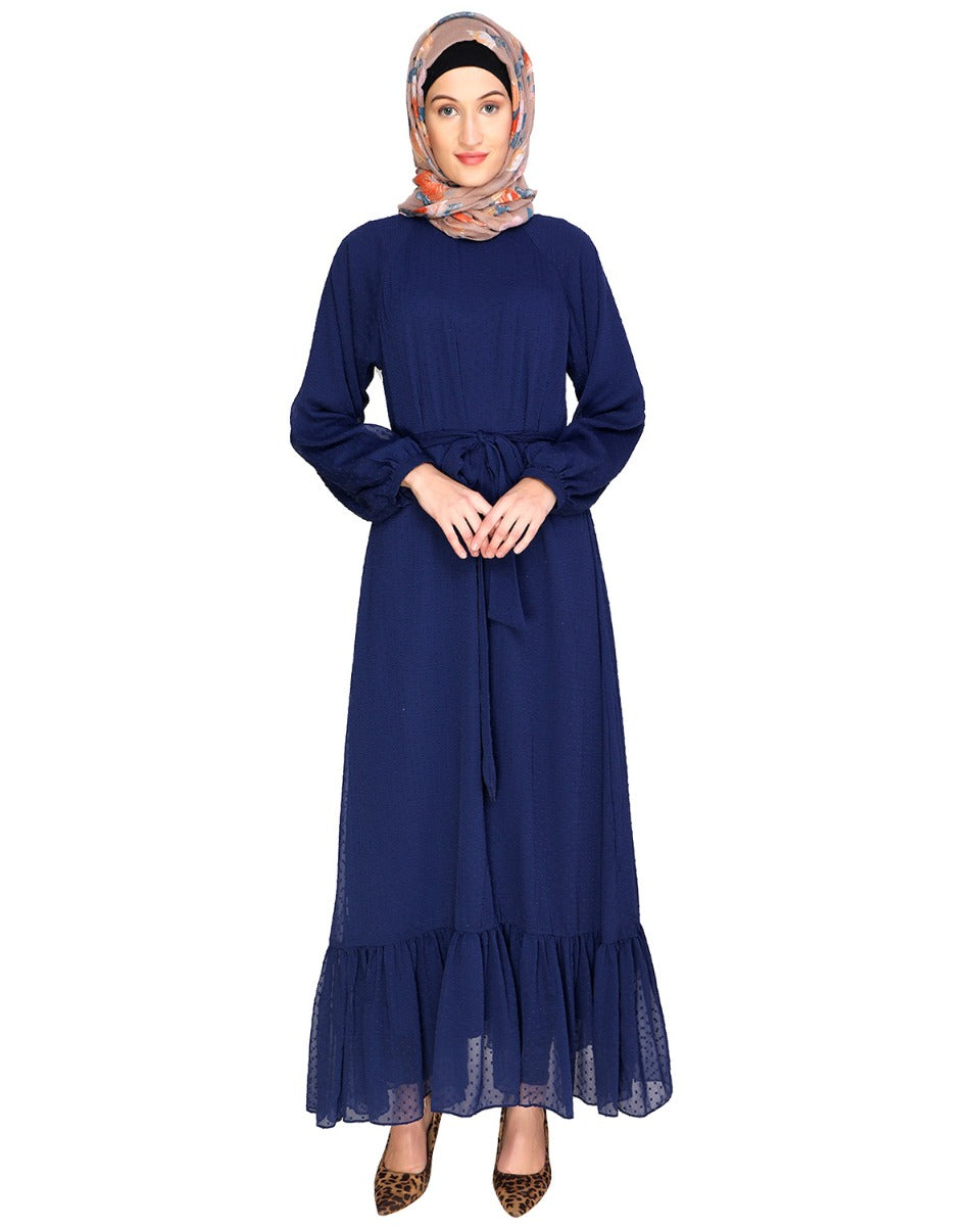Bohemian Maxi Dress Blue