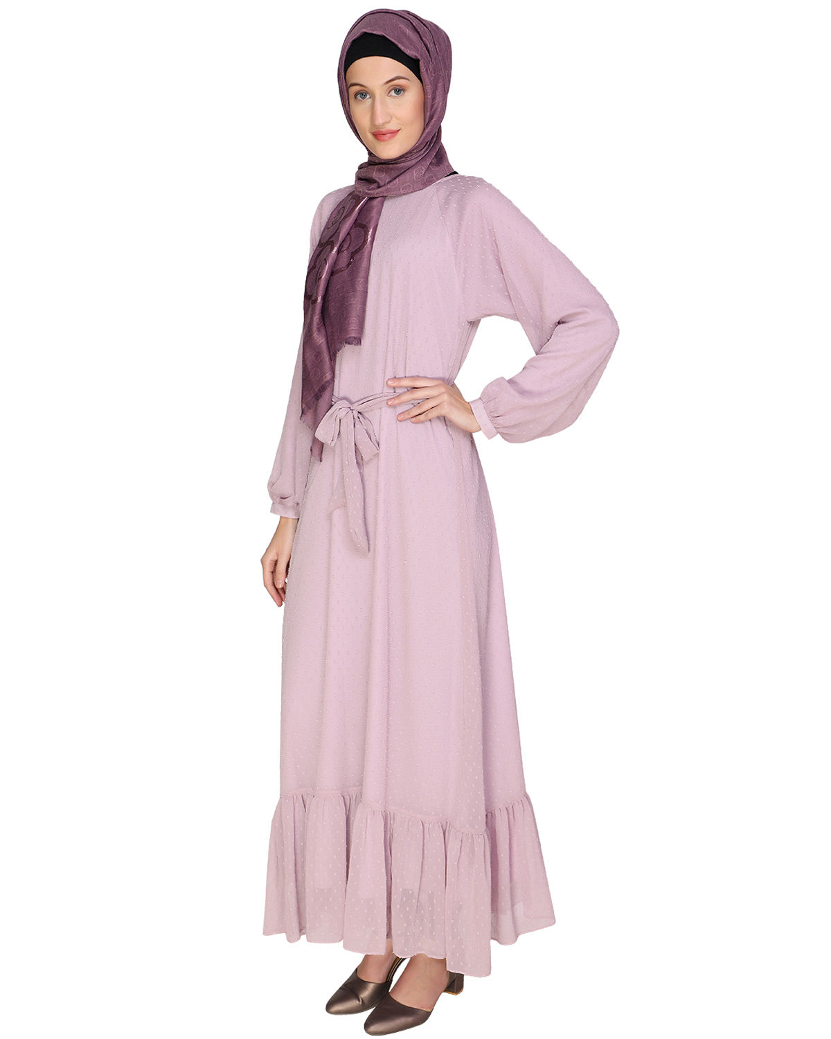 Bohemian Maxi Dress Lilac