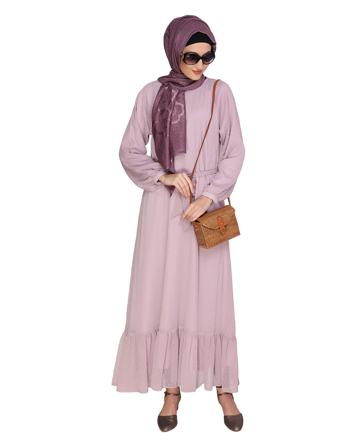 Bohemian Maxi Dress Lilac