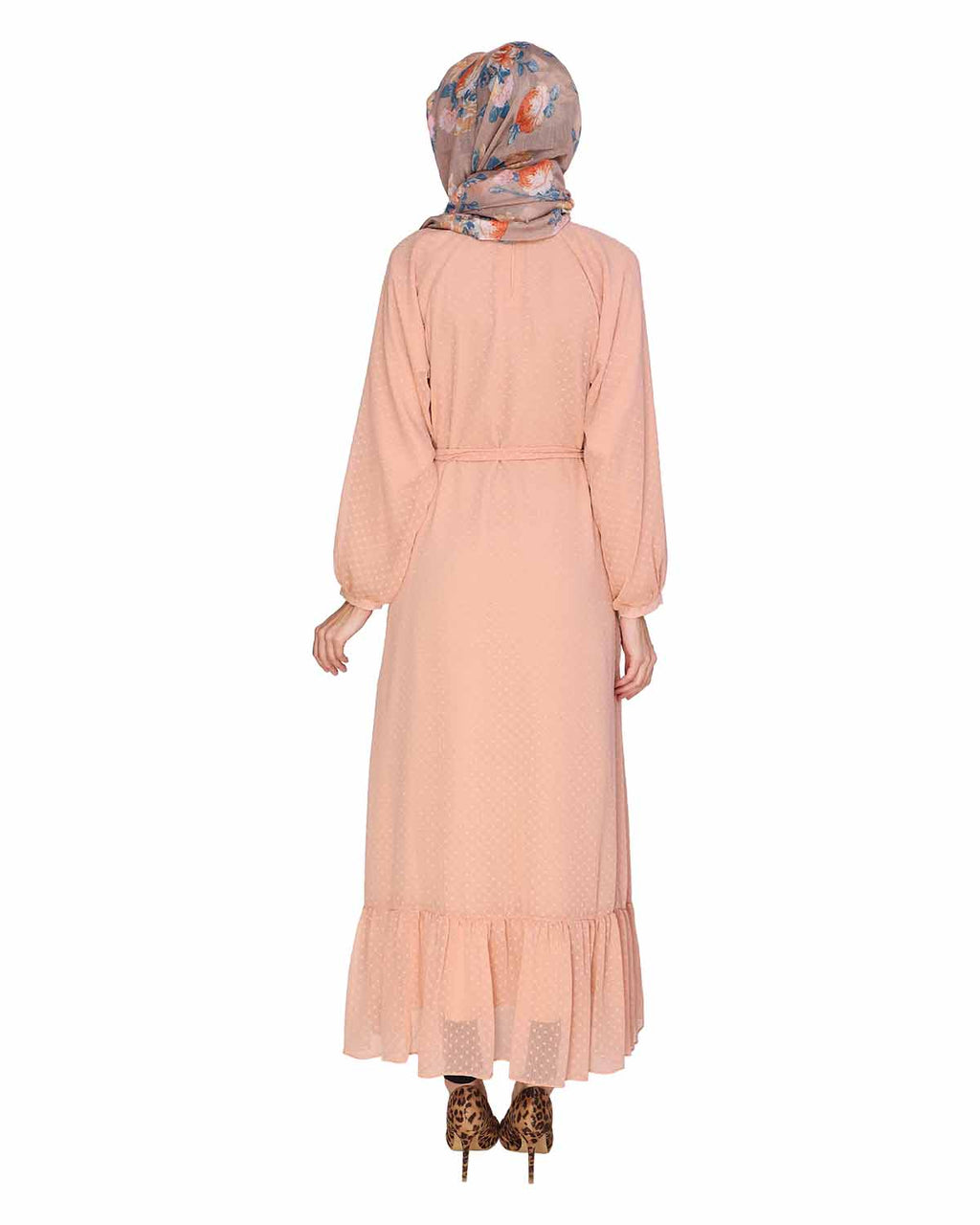 Bohemian Maxi Dress Peach