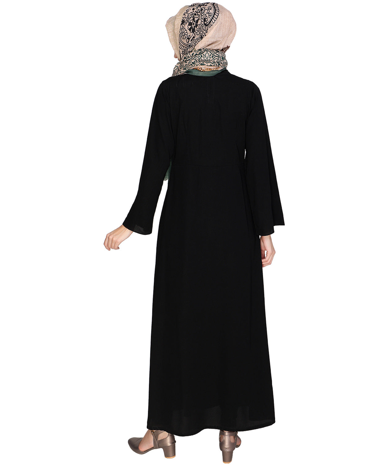 Tassels Detail Abaya Black S
