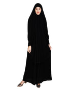 Black Skirt with Khimar set Black