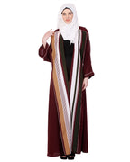 Chocolate Bell Sleeved Coat Style Abaya Chocolate Brown