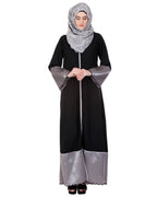 Tissue Casual Abaya Black