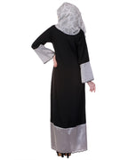 Tissue Casual Abaya Black