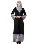 Tissue Casual Abaya Black