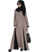 Wavetucks Yoke Abaya Grey