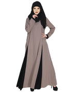 Wavetucks Yoke Abaya Grey