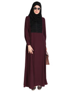 Wavetucks Yoke Abaya Purple