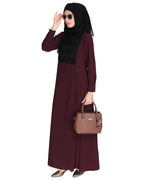 Wavetucks Yoke Abaya Purple